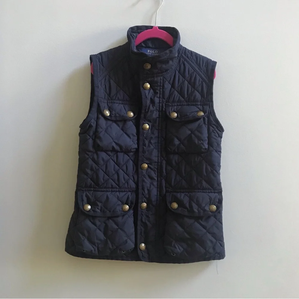 Ralph Lauren Navy Blue Vest, Size 7.